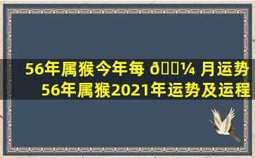 56年属猴今年每 🌼 月运势（56年属猴2021年运势及运程每月运程）